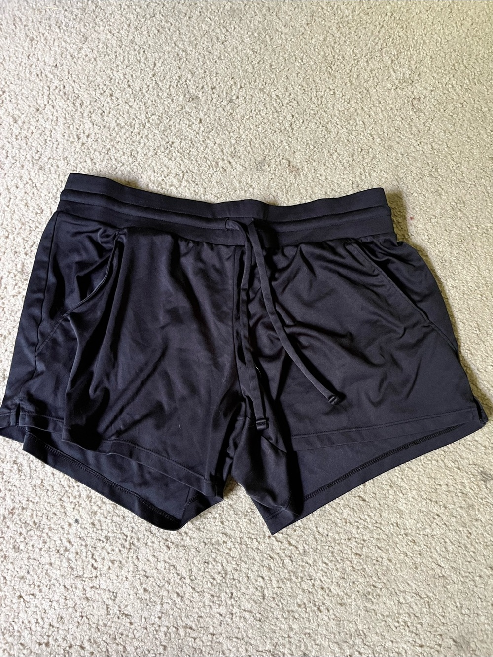 Women's all in motion Black Drawstring Athletic Shorts
